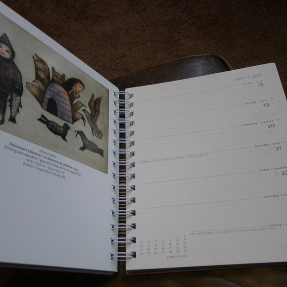 Inuit Art Cape Dorset Agenda 2007 Engagement Calendar - Picture 4 of 4